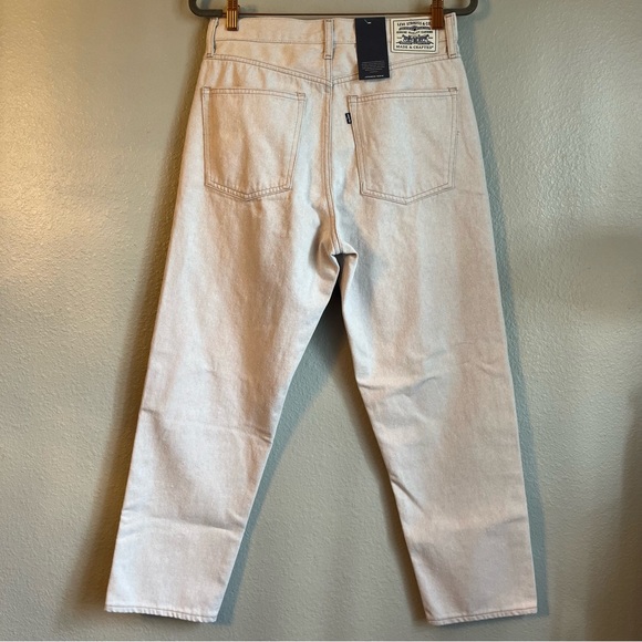 Levi’s Made & Crafted Womens Column Pant Cream Japanese Denim - Picture 6 of 13